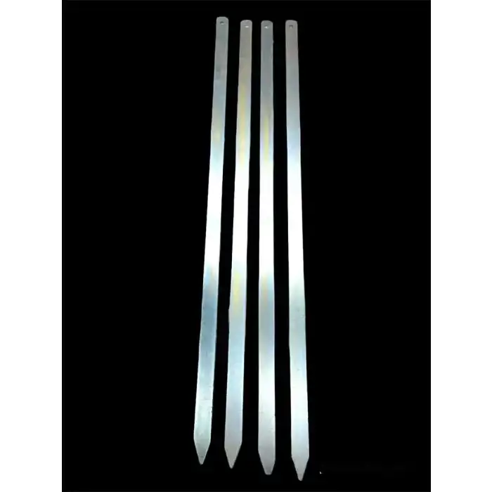 AsilTech Geniş Yassı Metal Adana Kebap Şişi - 50 cm