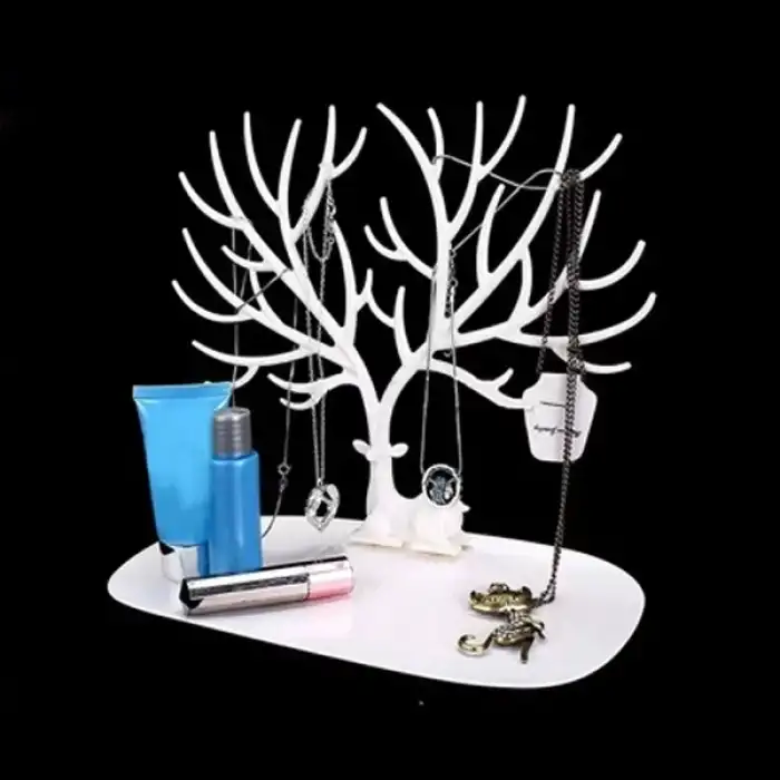 AsilTech Geyik Tasarımlı Takı Standı Beyaz