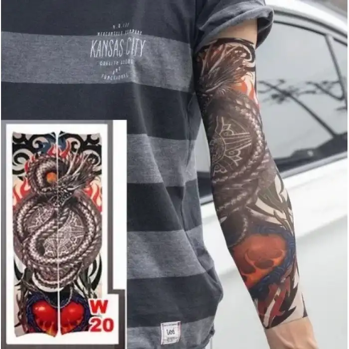 AsilTech Giyilebilir Kol ve Bacak Dövmesi 3D Baskılı 2 Adet - Model 7