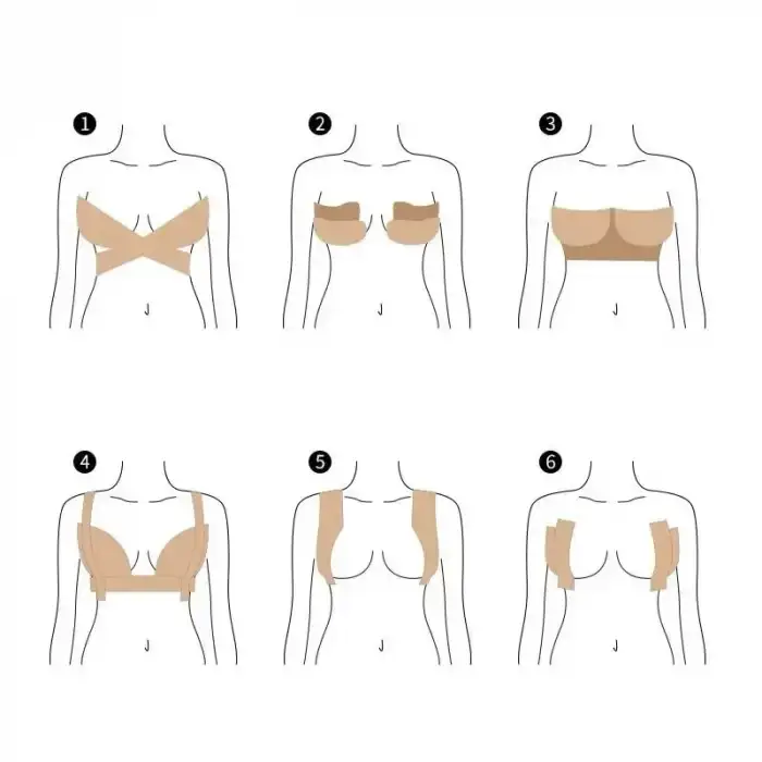 AsilTech Göğüs Dikleştirme Bandı S Beden 2.5 Cm.