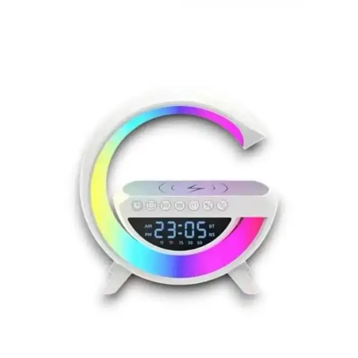 AsilTech Google Dijital Kablosuz Şarj Özellikli Bluetooth Hoparlör Gece Lambası
