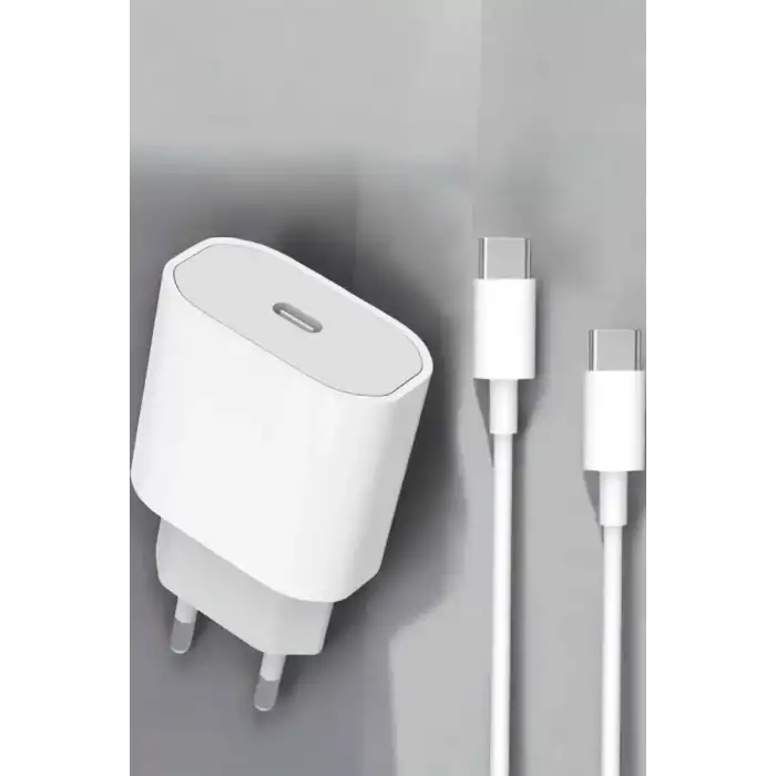 AsilTech Güç Adaptörü ve Kablosu Şarj Aleti 15/15 Pro Max Uyumlu Hızlı Şarj
