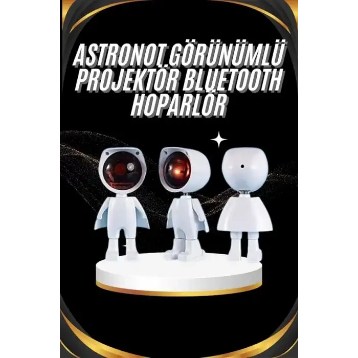 AsilTech Gün Batımı Projektör Lamba Astronot Görünümlü Dekoratif Masa Lambası