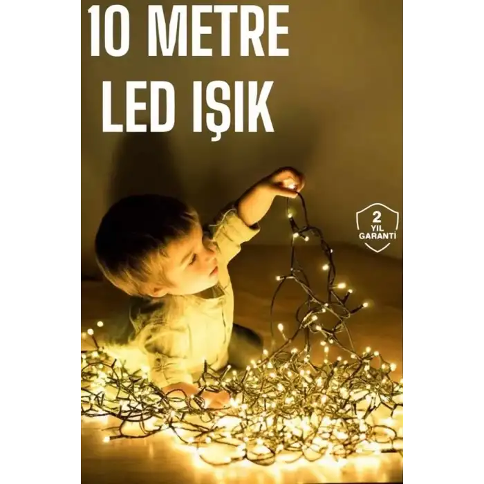AsilTech Gün Işığı 10 Metre Led Işık Şerit Led Süsleme Parti Malzemesi