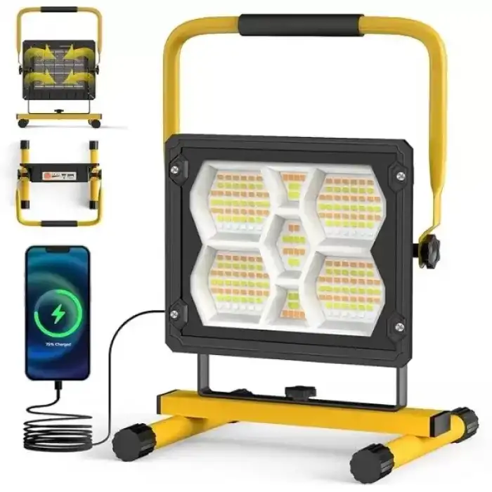 AsilTech Güneş Enerjili 400 Ledli Powerbank Projektör
