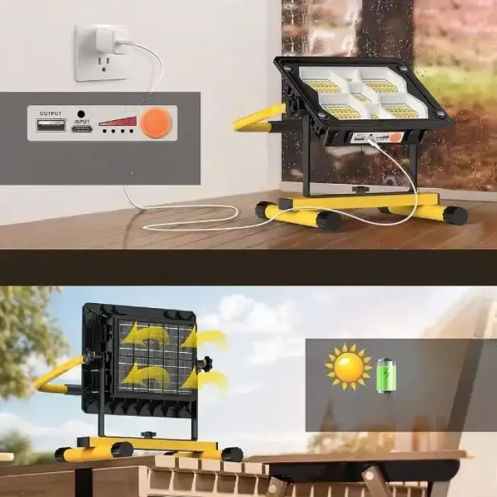 AsilTech Güneş Enerjili 400 Ledli Powerbank Projektör