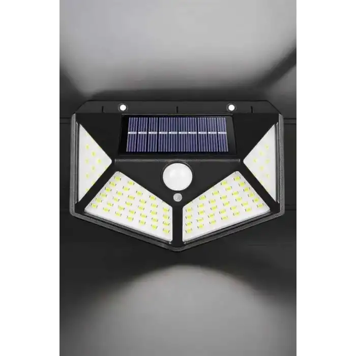 AsilTech Güneş Enerjili Bahçe Aydınlatma Lambası Solar 100 Led Lamba