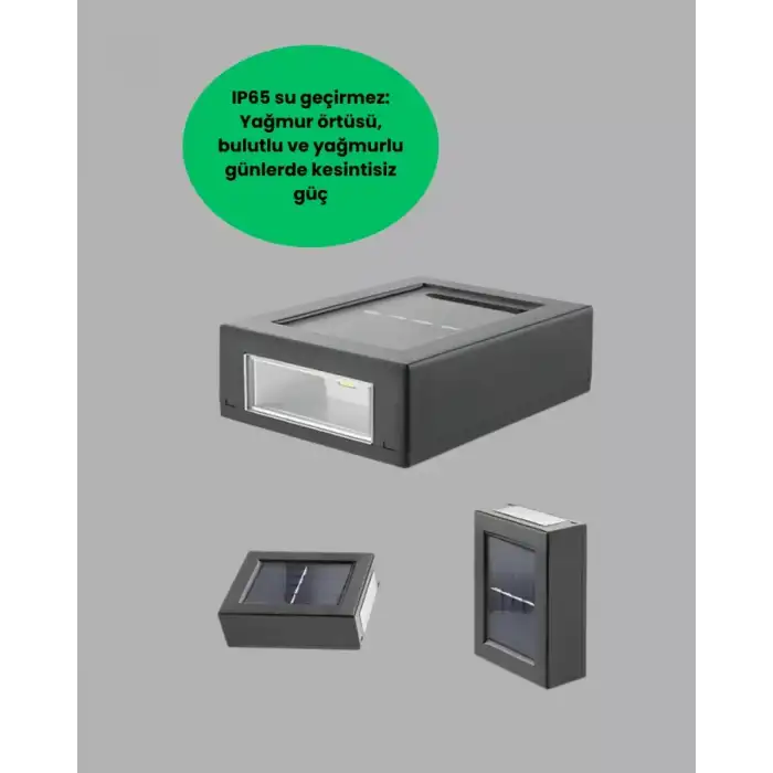 AsilTech Güneş Enerjili LED Duvar Aydınlatması
