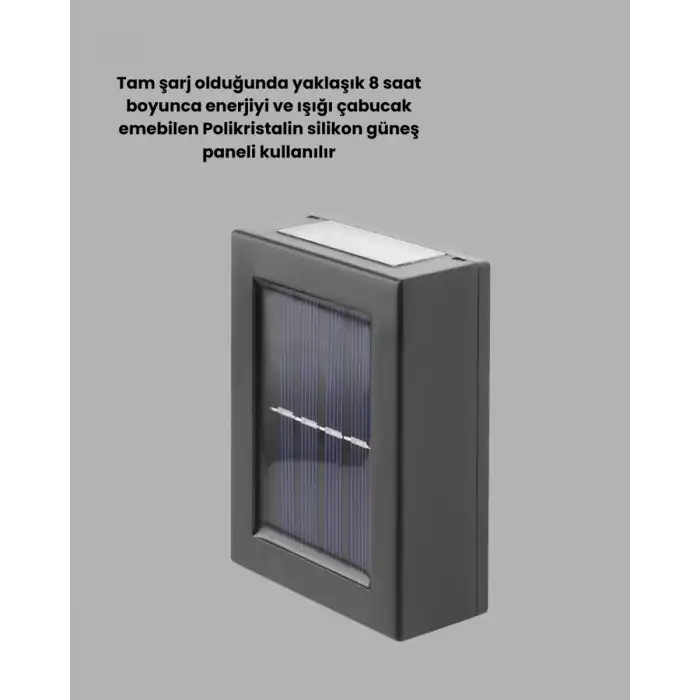 AsilTech Güneş Enerjili LED Duvar Aydınlatması Yeni Nesil