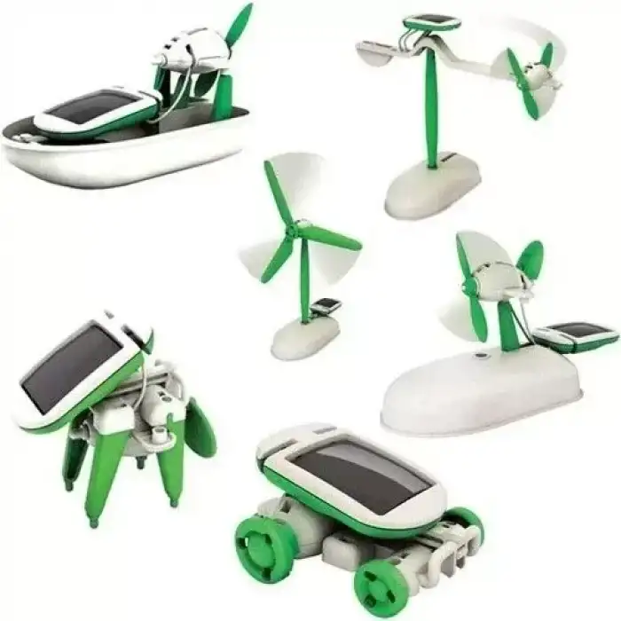AsilTech Güneş Enerjili Robot Oluşturma Seti Solar Kit (6 in 1)