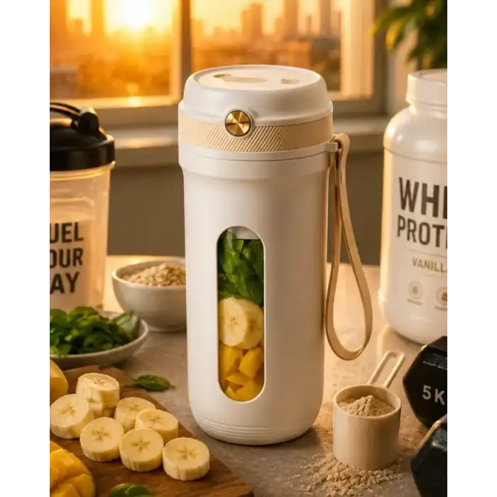 AsilTech Günlük Kullanıma Uygun Şarjlı Mini Blender Buz Kırabilen Taşınabilir Mikser