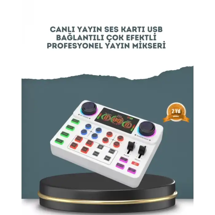 AsilTech Gürültü Engelleme Özellikli Canlı Yayın Ses Kartı