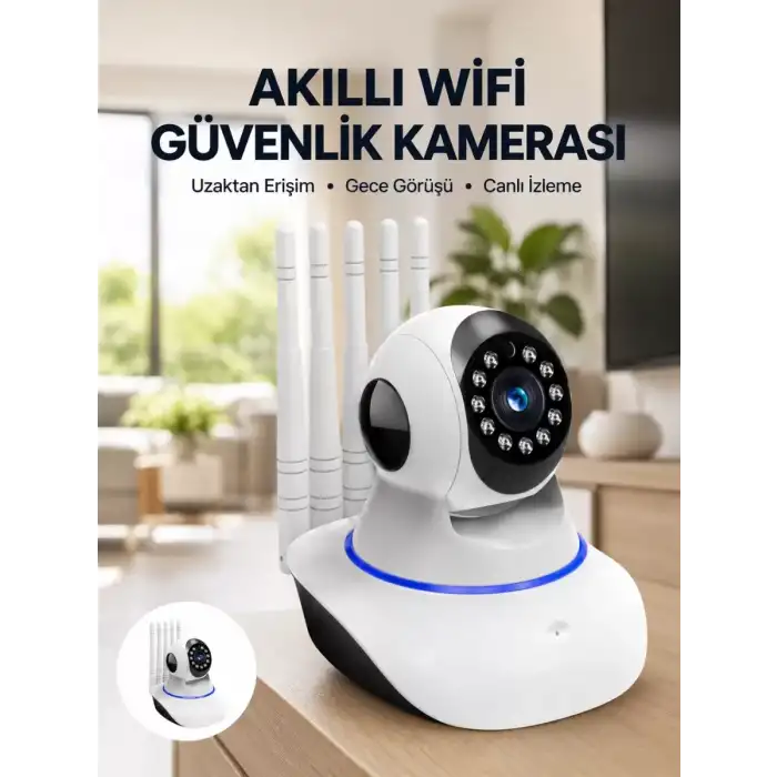 AsilTech Güvenlik Kamerası Antenli Gece Görüşlü Sensörlü Harekete Duyarlı Yeni Nesil
