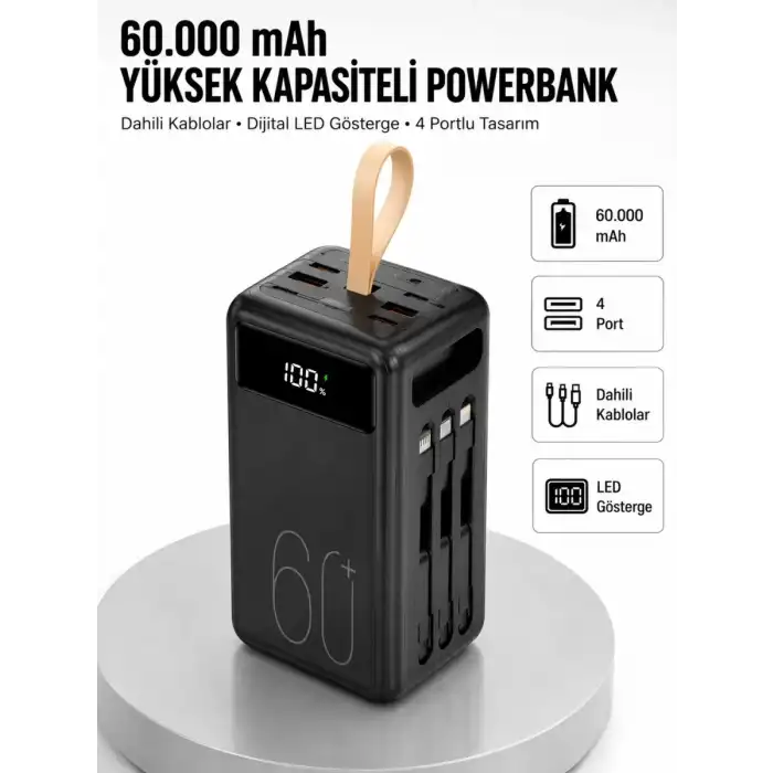 AsilTech Güvenlik Korumalı Hızlı Şarj Özellikli Powerbank Yeni Nesil