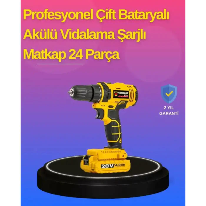 AsilTech Hafif ve Ergonomik 12V Kablosuz Matkap | Hızlı Şarj ve Uzun Pil Ömrü
