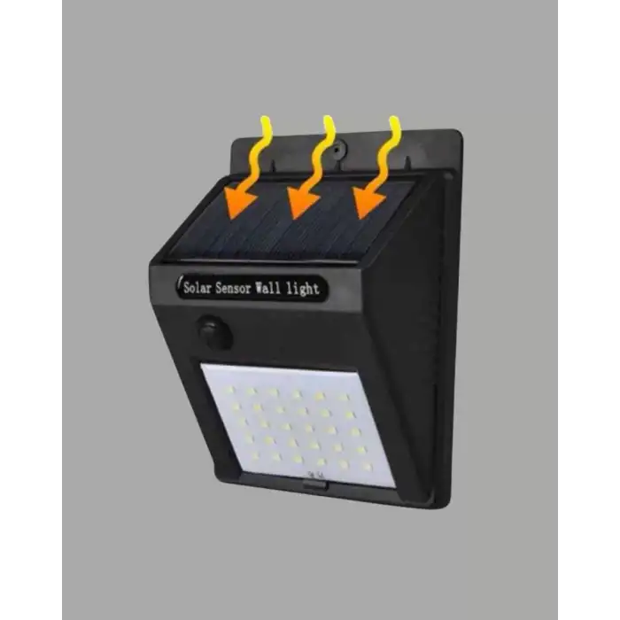 AsilTech Hareket Sensörlü Güneş Enerjili Dış Mekan LED Lamba 100/144 LED