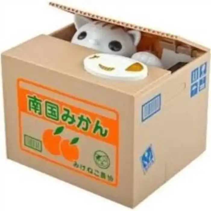 AsilTech Hareketli Para Çalan Kedi Kumbara