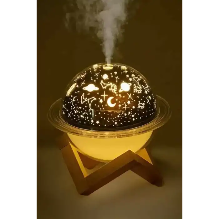 AsilTech Hava Nemlendirici Masa ve Gece Lambası USB Projeksiyon Aromaterapi