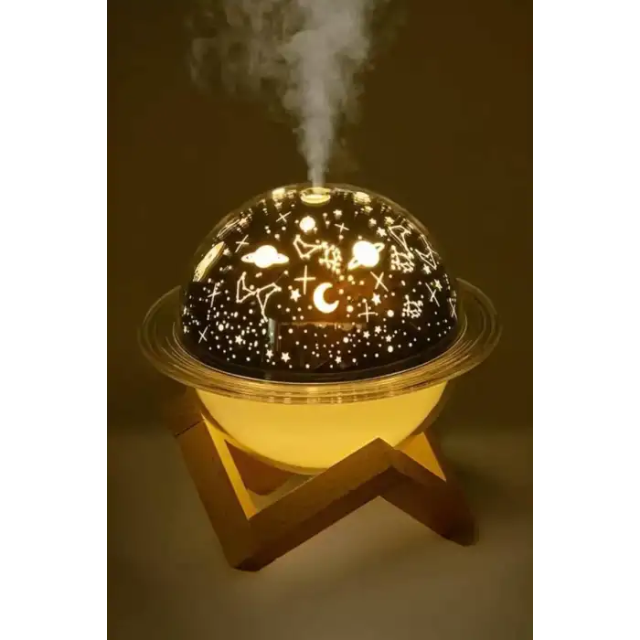 AsilTech Hava Nemlendirici Masa ve Gece Lambası USB Projeksiyon Aromaterapi