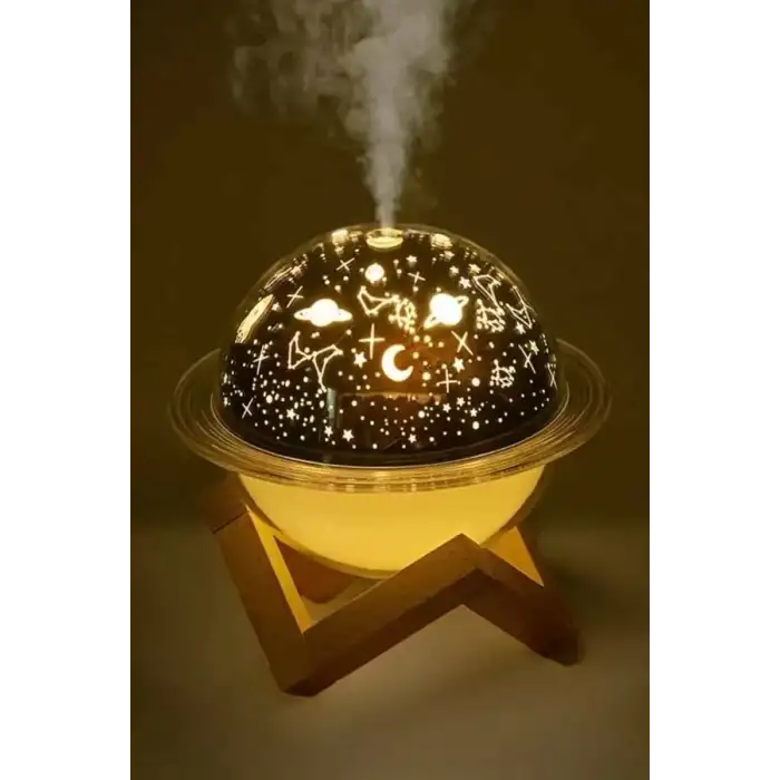 AsilTech Hava Nemlendirici Masa ve Gece Lambası USB Projeksiyon Aromaterapi