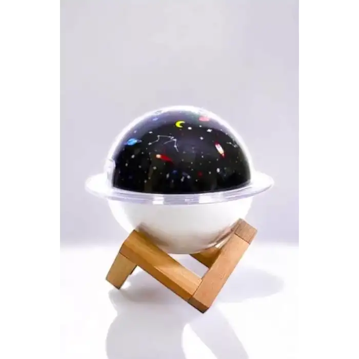 AsilTech Hava Nemlendirici Masa ve Gece Lambası USB Projeksiyon Aromaterapi