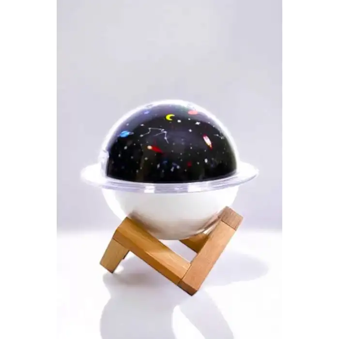 AsilTech Hava Nemlendirici Masa ve Gece Lambası USB Projeksiyon Aromaterapi