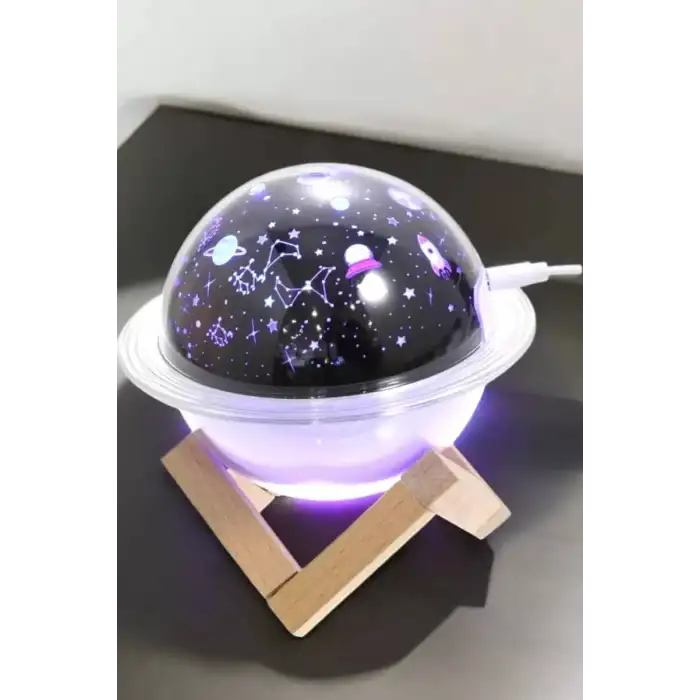 AsilTech Hava Nemlendirici Projeksiyon Görünümlü USB Bağlantılı Aromaterapi