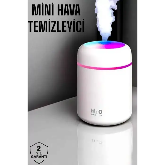 AsilTech Hava Nemlendirici Ultrasonik Mini Hava Temizleyici Aromaterapi