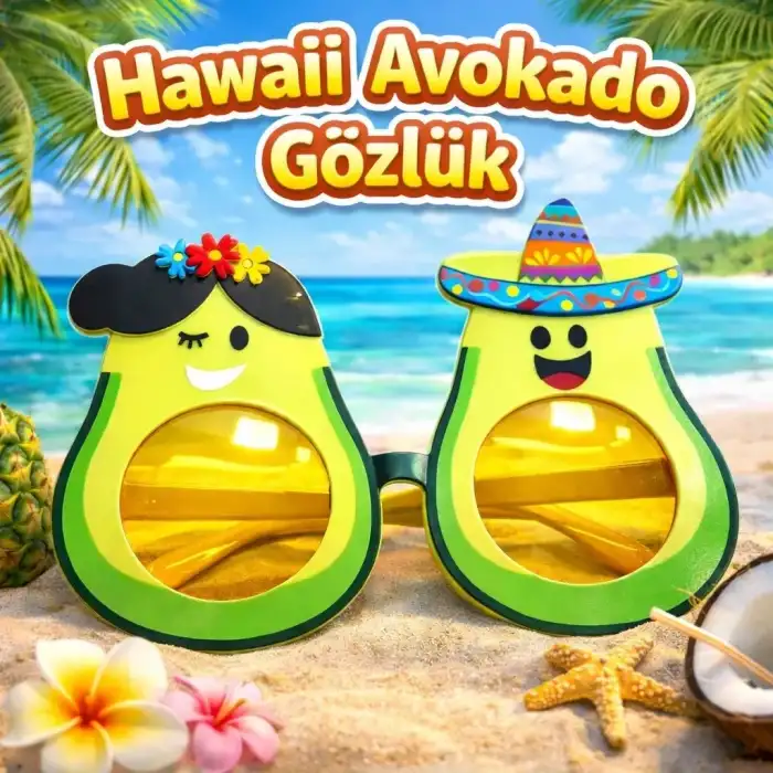 AsilTech Hawaii Temalı Avokado Gözlük