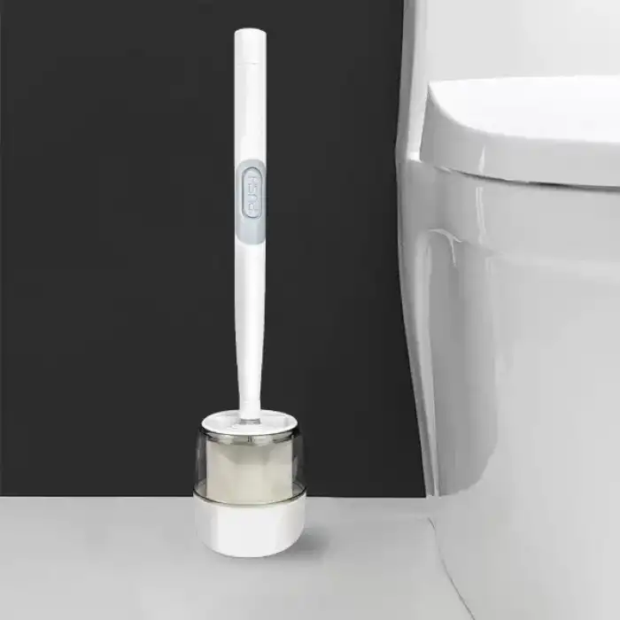 AsilTech Hazneli Silikon Tuvalet Temizleme Fırçası