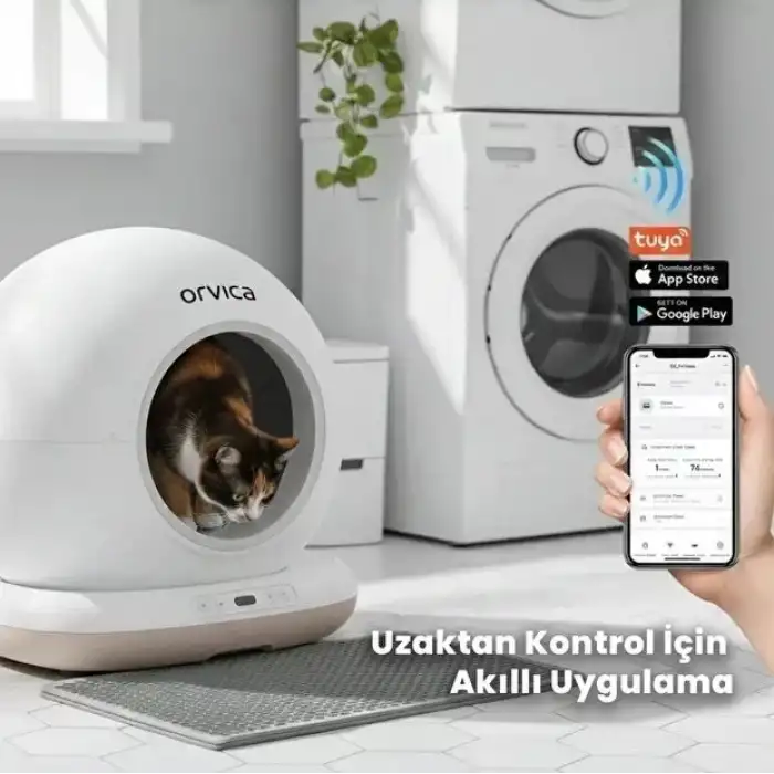 AsilTech HD Kameralı Akıllı Kedi Tuvaleti