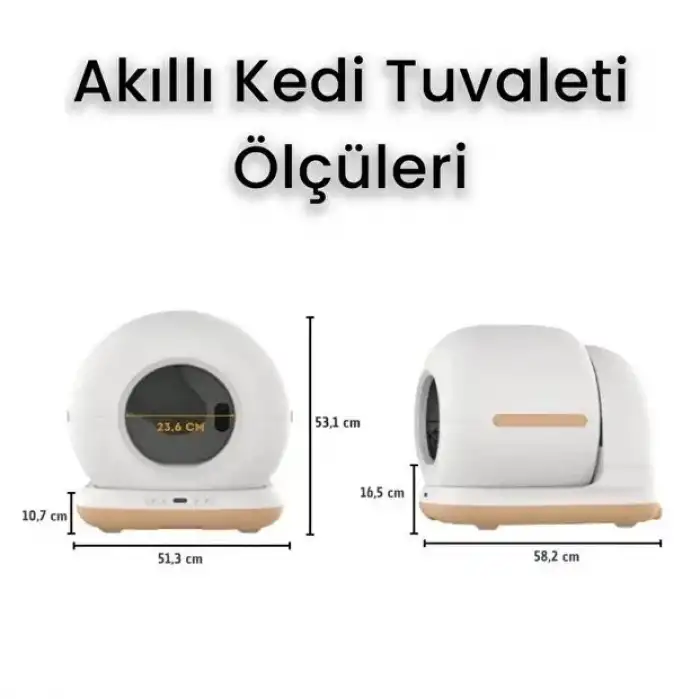 AsilTech HD Kameralı Akıllı Kedi Tuvaleti