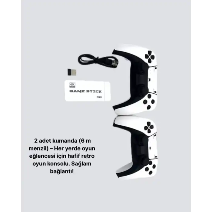 AsilTech HDMI ve Kablosuz Kontrolcülü 20.000 Oyunlu Retro Oyun Konsolu