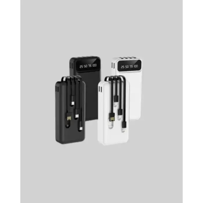 AsilTech Hızlı Şarj Destekli 20.000mAh Powerbank USB Type-C Lightning LCD