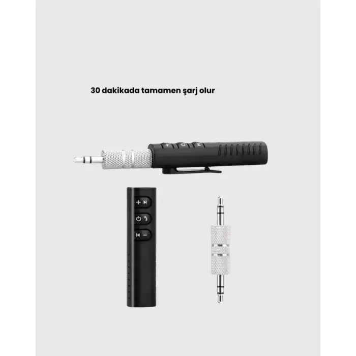 AsilTech Hızlı Şarjlı Bluetooth Ses Alıcısı – Ev, Araç ve Ofis İçin