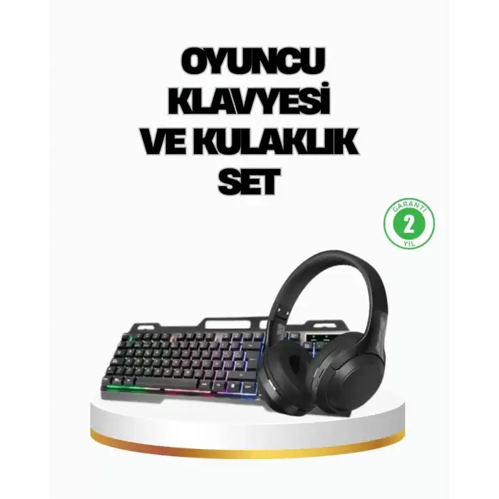 AsilTech HN01 KULAKLIK + PG-8018 OYUNCU KLAVYESİ SET