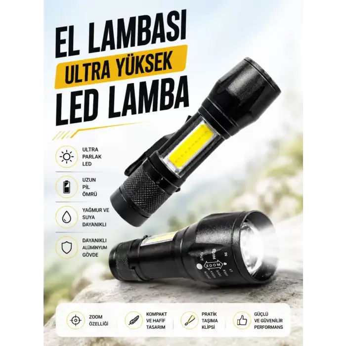 AsilTech HS-41 EL LAMBASI Ultra Yüksek Led Lamba
