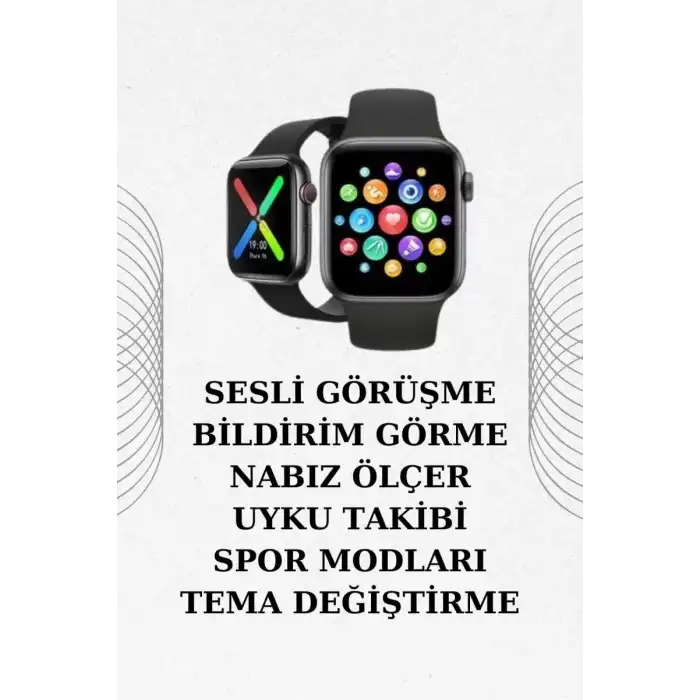 AsilTech İkili Set Dev Kampanya Ucuz Kulaklık Ucuz Akıllı Saat Gürültü Önleyici Uzun Pil Ömrü