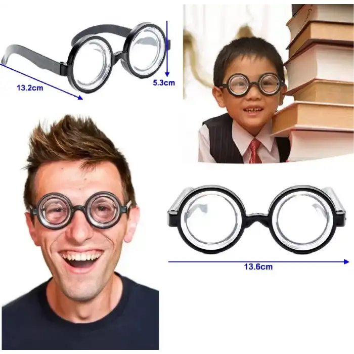 AsilTech İnek Öğrenci Şaka Gözlüğü