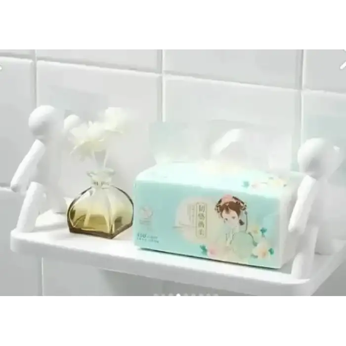 AsilTech İnsan Figürlü Yapışkanlı Çok Amaçlı Duvar Rafı