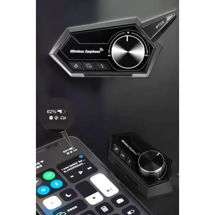 AsilTech Intercom Kask Kulaklığı ANC Özelliği Yüksek Ses Kaliteli Bluetooth Kulaklık