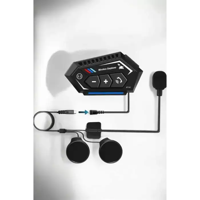 AsilTech İnterkom Intercom Kask Kulaklık Bt22 Bluetooth Motosiklet Kulaklık 5.0 Bluetooth