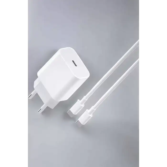 AsilTech İOS Uyumlu Type-C Girişli Hızlı Şarj 15/15 Pro Max Adaptör ve Kablosu