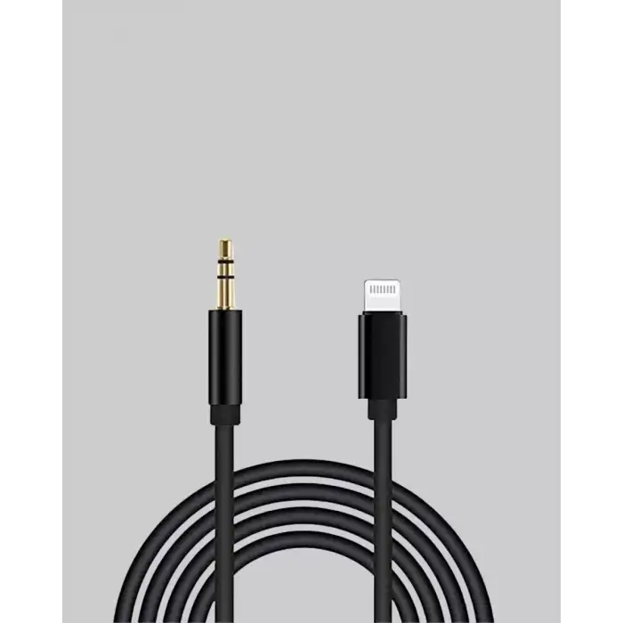 AsilTech iPhone Uyumlu Lightning – 3.5mm Aux Adaptör Kablo Stereo Ses Aktarım
