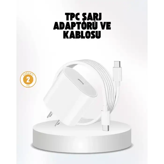 AsilTech iPhone ve iPad Uyumlu 20W Güvenli USB-C Hızlı Şarj Adaptörü