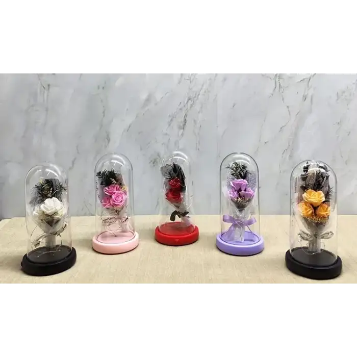 AsilTech Işıklı Müzikli Romantik Gül Buketi