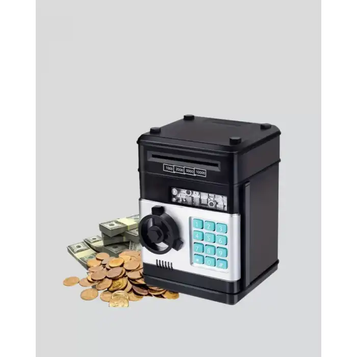 AsilTech Işıklı Sesli Şifreli ATM Görünümlü Kasa Kumbara