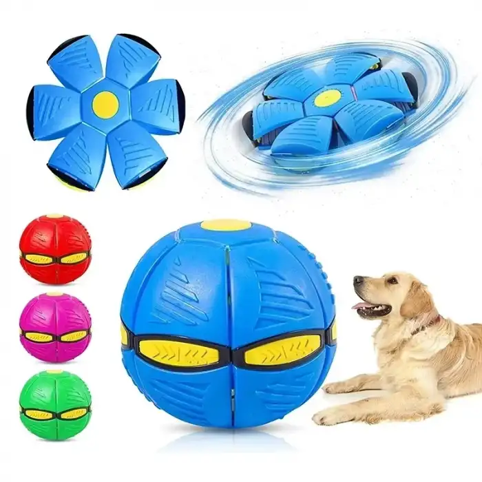 AsilTech Işıklı Zıplayan Frizbi Evcil Hayvan Topu