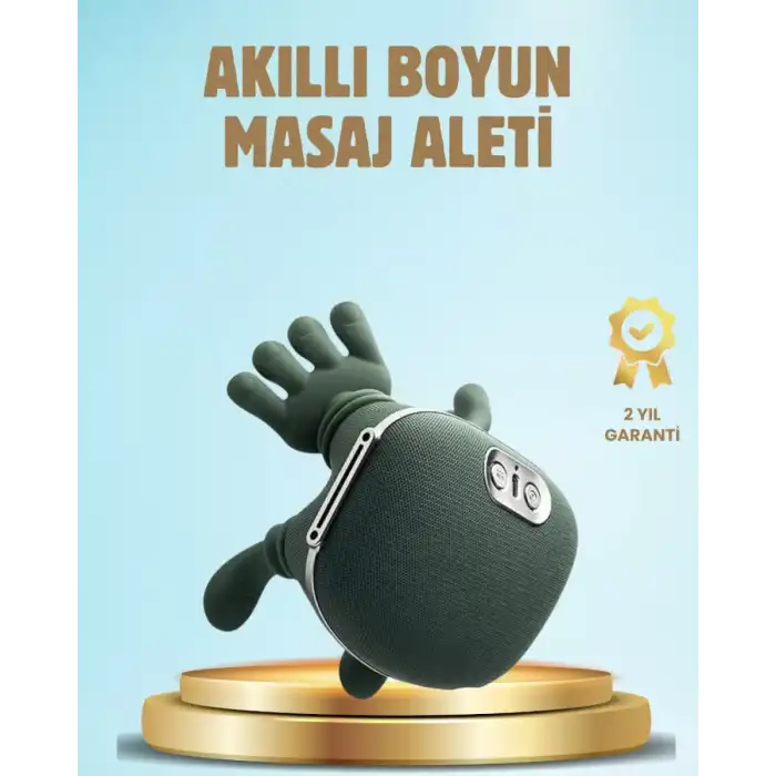 AsilTech Isıtmalı Boyun ve Omuz Masaj Aleti Kablosuz Rahatlatıcı