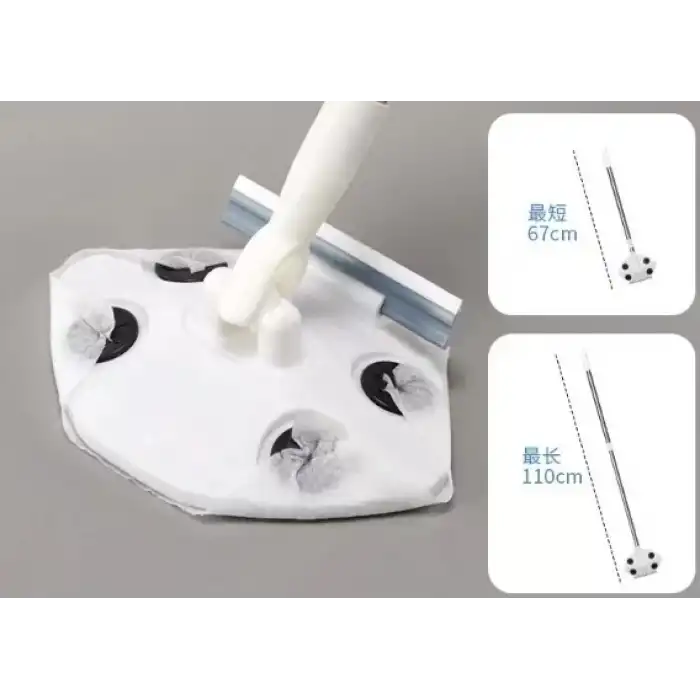 AsilTech Islak Mendil Uyumlu Pratik Çek Çekli Mop